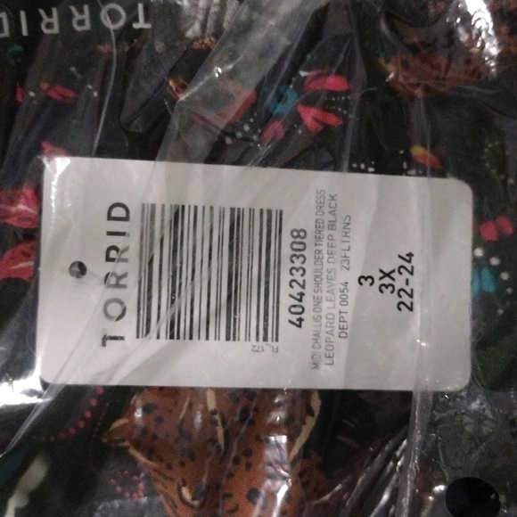 Torrid Black Brown Leopard Challis Smocked Bodice Safari Dress Size 3X N… - Picture 8 of 8